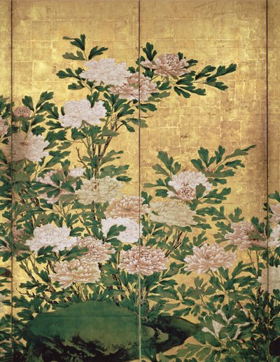 Detail of Flowers by Kaiho Yusho